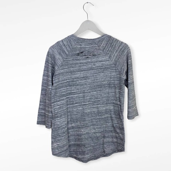 291 Venice 3/4 Sleeve Top Gray Size Small - Picture 4 of 7